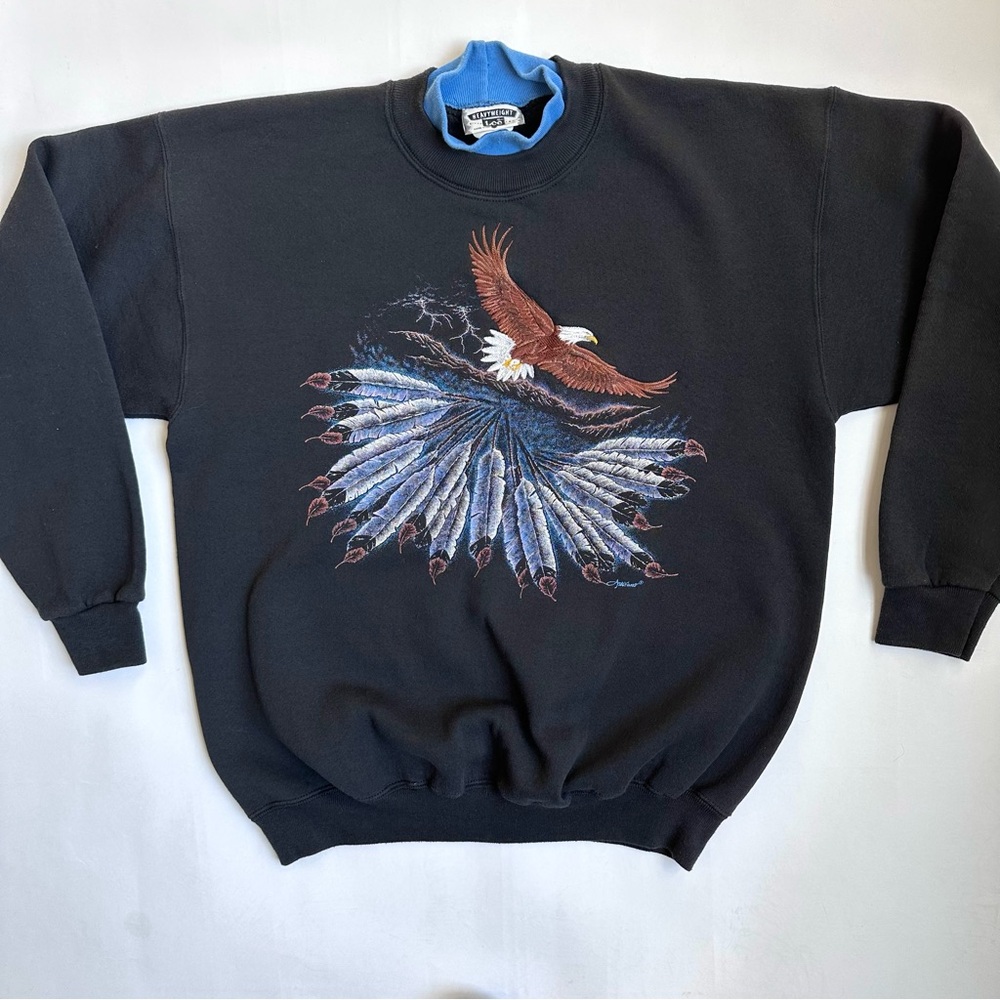 Vintage 90'S Lee Heavyweight Blank Sweatshirt, Made in USA, Men's Size XL cotton brown type Vintage Second Hand